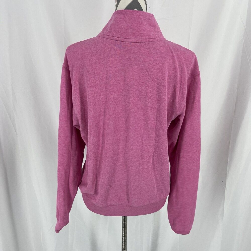 Pink Victoria's Secret 1/2 Zip Sweatshirt Pullover Women's Small S Graphic Pink - Picture 4 of 6